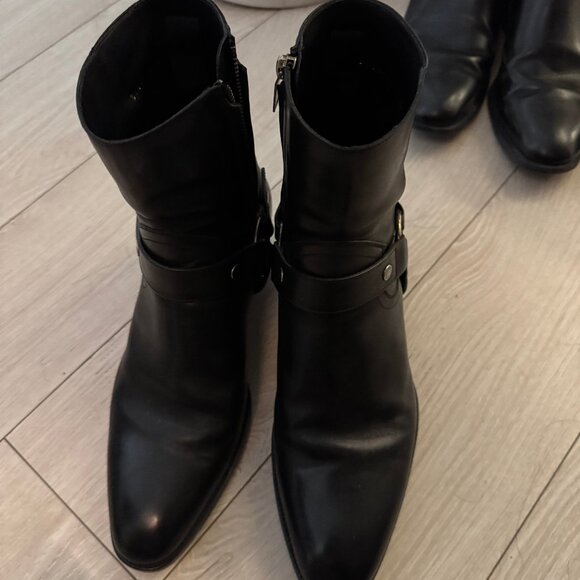 YSL Saint Laurent Wyatt Harness Boots - Picture 3 of 4